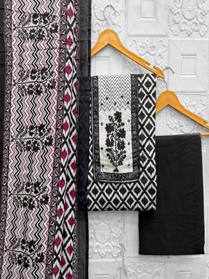 printed cotton unstitched dress material 5