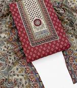 printed cotton unstitched dress material