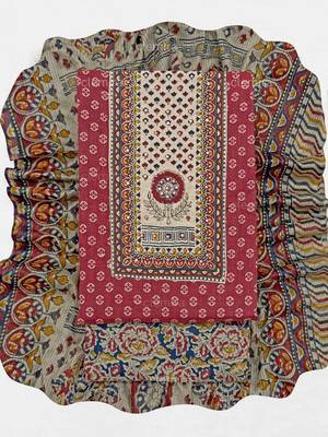 printed cotton unstitched dress material 4