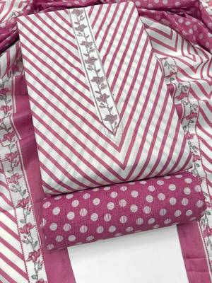 printed cotton unstitched dress material 2