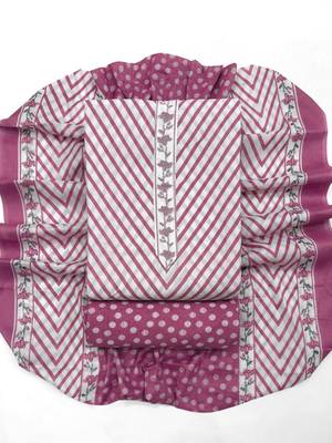 printed cotton unstitched dress material 3