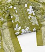 printed cotton unstitched dress material