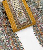 printed cotton unstitched dress material