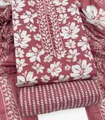 printed cotton unstitched dress material