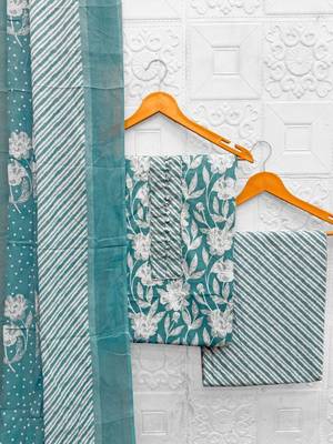 printed cotton unstitched dress material 1