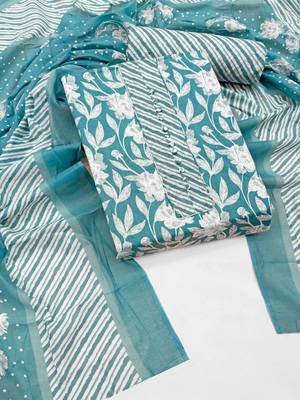 printed cotton unstitched dress material 4