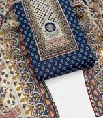 printed cotton unstitched dress material