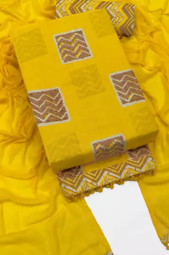  cotton unstitched dress material