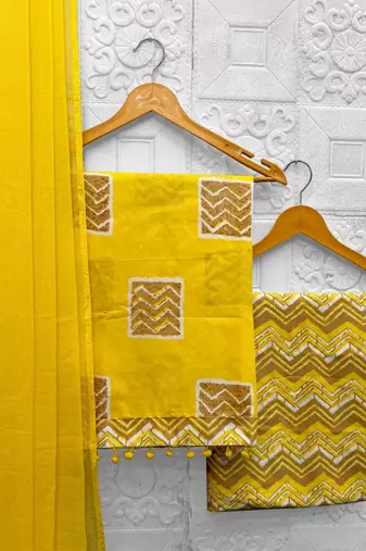  cotton unstitched dress material