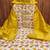 mustard soft silk sequence embroidery work unstitched dress material