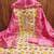 pink soft silk sequence embroidery work unstitched dress material