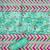 women teal printed floral dress material