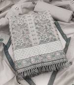 embroidered cotton unstitched dress material