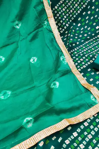 geometric printed embroidered zari unstitched dress material