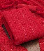 embroidered unstitched dress material