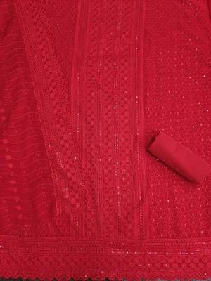 embroidered unstitched dress material 3