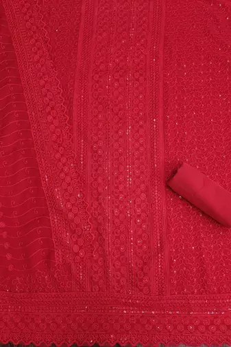 embroidered unstitched dress material