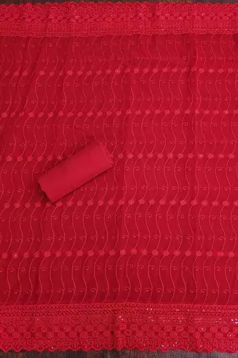 embroidered unstitched dress material