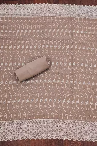embroidered unstitched dress material
