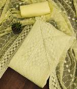 embroidered unstitched dress material