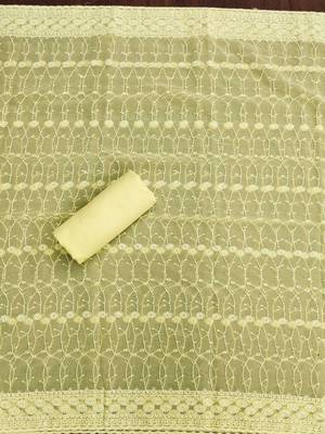 embroidered unstitched dress material 4