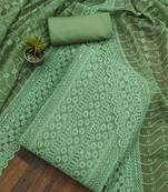 embroidered sequinned unstitched dress material