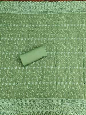 embroidered sequinned unstitched dress material 4