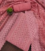 sequin embroidered unstitched dress material
