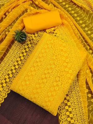 sequin embroidered unstitched dress material 2
