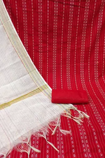 ethnic motifs printed unstitched dress material