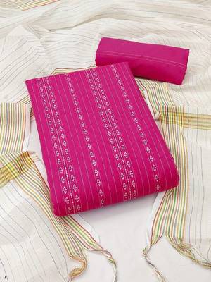 woven design unstitched dress material 1