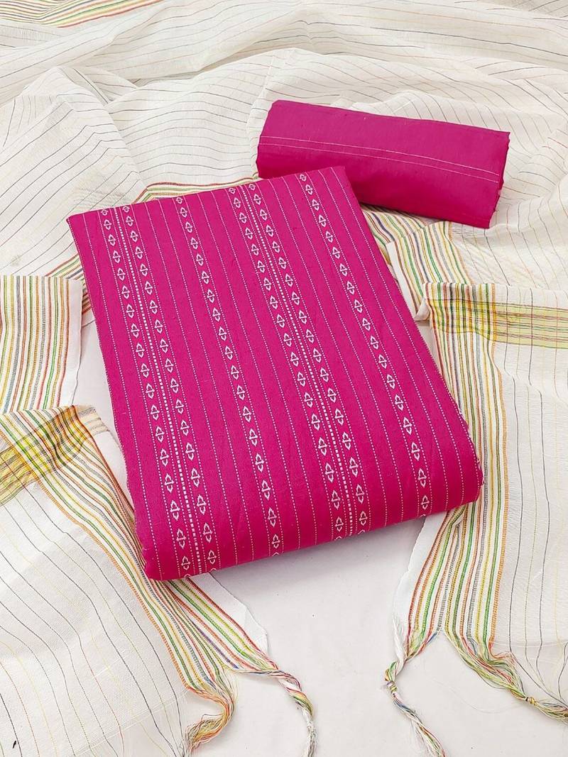 woven design unstitched dress material