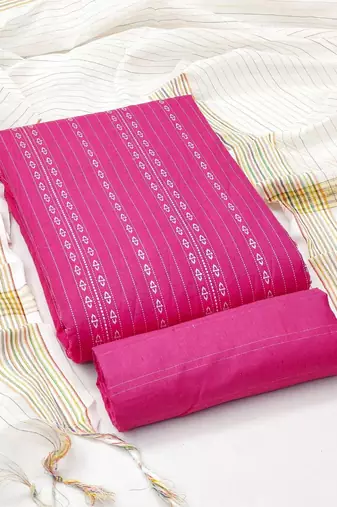 woven design unstitched dress material