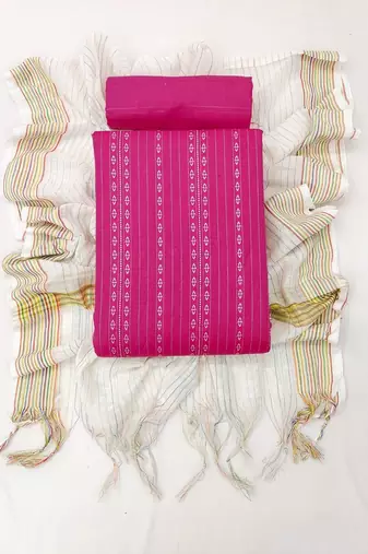 woven design unstitched dress material