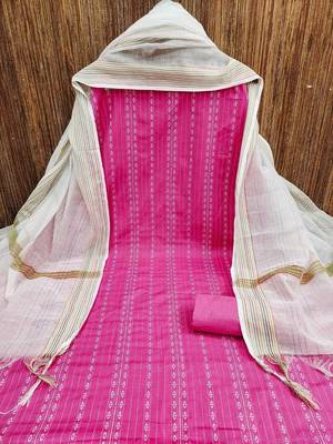 woven design unstitched dress material 4