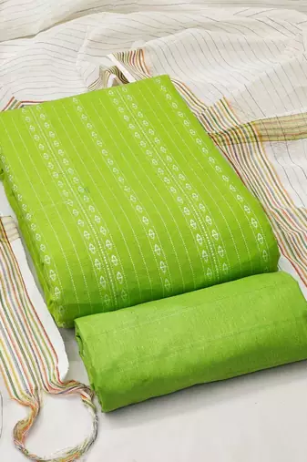 ethnic motifs printed unstitched dress material