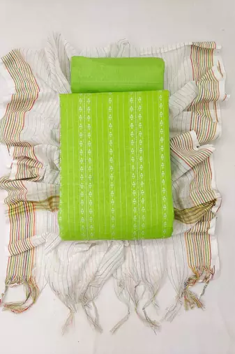 ethnic motifs printed unstitched dress material