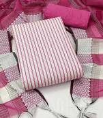 woven design striped unstitched dress material