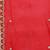 red & gold-toned embroidered unstitched dress material