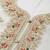 white & gold-toned embroidered unstitched dress material