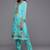 blue & red embroidered unstitched dress material