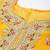 yellow & red embroidered unstitched dress material