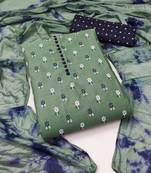 floral printed unstitched dress material