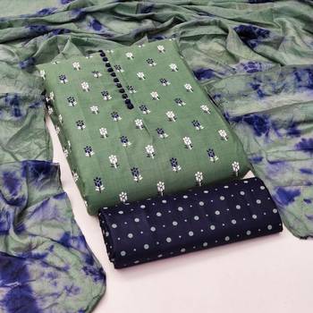 floral printed unstitched dress material 2
