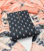 floral printed unstitched dress material