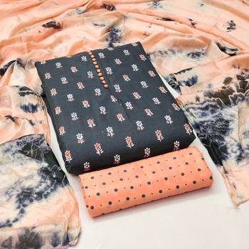floral printed unstitched dress material 2