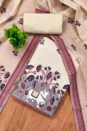 printed unstitched dress material
