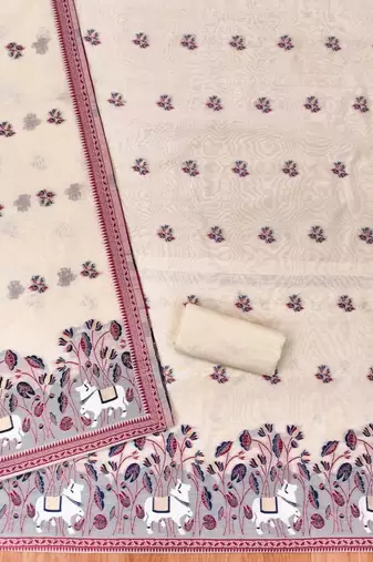 printed unstitched dress material
