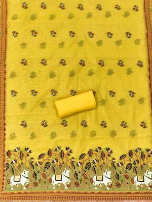 embroidered cotton unstitched dress material 4
