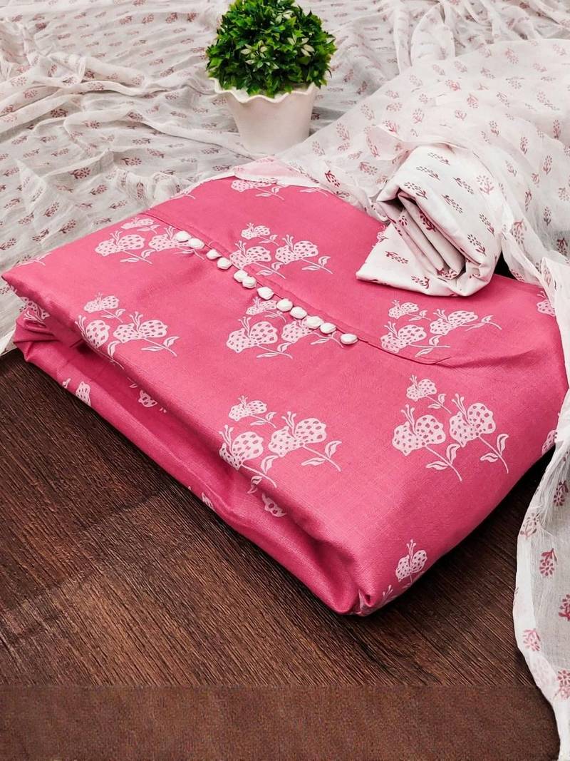 printed unstitched dress material